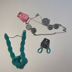 Paparazzi jewelry necklace earrings and another ballerina necklace